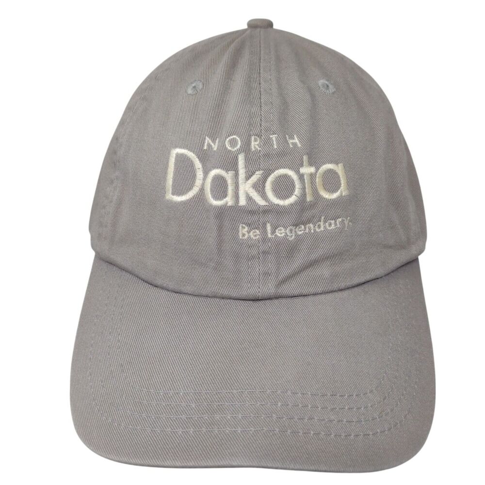 North Dakota Be Legendary Slideback Hat Gray OSFA Adjustable Paramount